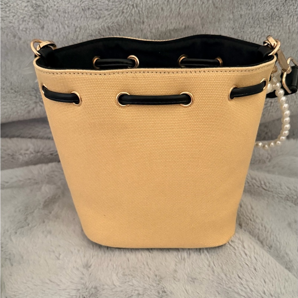 Dior Beige and Black Bucket Bag - Picture 2 of 7